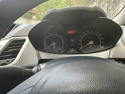 Ford Fiesta White Sedan 2015